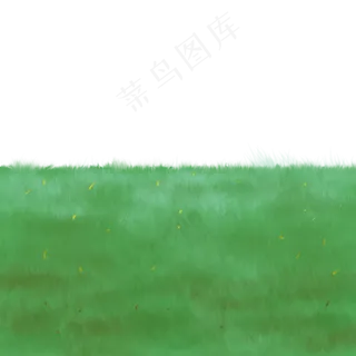 手绘设计卡通草地,免抠元素
