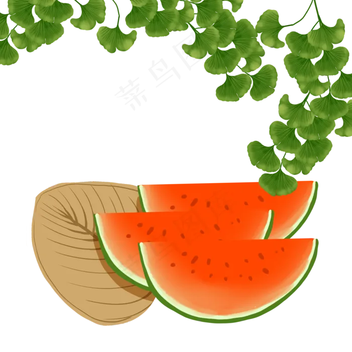 处暑水果西瓜(2000X2000(DPI:299))psd模版下载