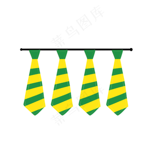 父亲节彩色领带