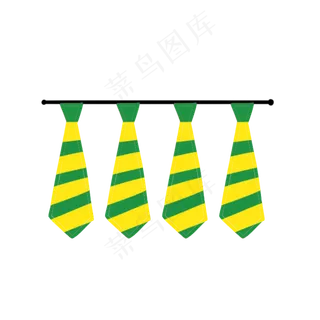 父亲节彩色领带