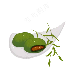 清明节青团png素材