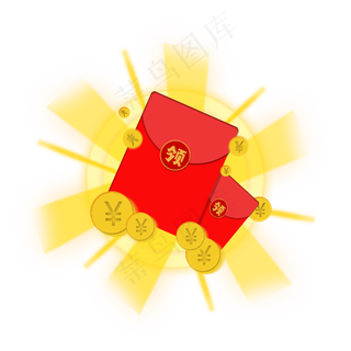 双十一金光闪闪红包
