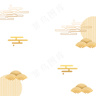 古风水纹云纹,免抠元素