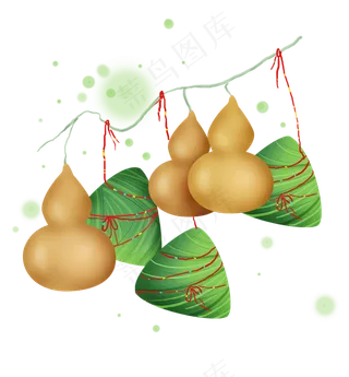 端午节粽子和葫芦