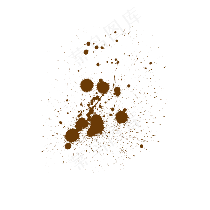 斑驳笔刷效果棕色(2000X2000(DPI:300))psd模版下载