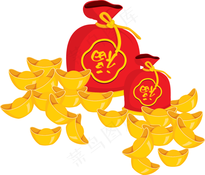 福袋新年年货节,免抠元素