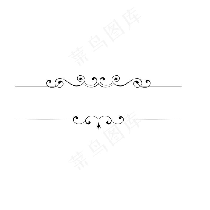 欧式线条图案,免抠元素(2480*2480px 300 dpi )ai矢量模版下载