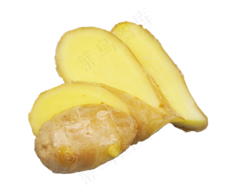 黄色切片生姜,免抠元素