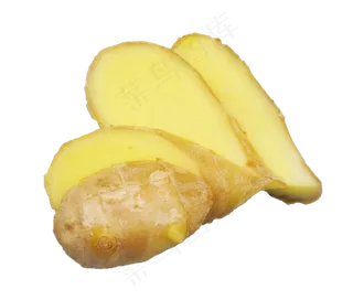 黄色切片生姜,免抠元素