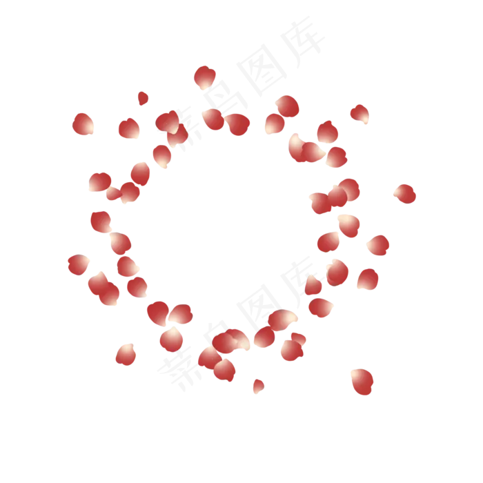 圆形镂空玫瑰花瓣PNG(2000X2000(DPI:300))psd模版下载
