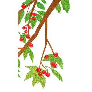 绿色植物树叶元素