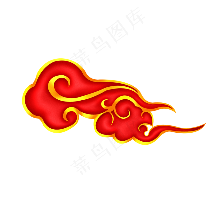 金色边框红色云纹党建