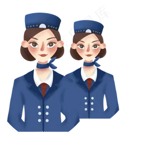女神节女神人物空姐png免抠图