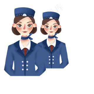 女神节女神人物空姐png免抠图