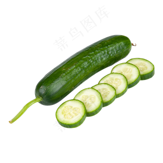绿色黄瓜食物元素,免抠元素