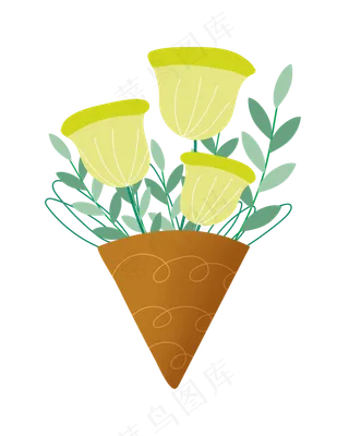 情人节黄色花朵花束