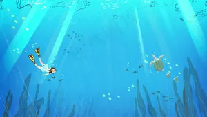 夏日清凉潜泳海底美景