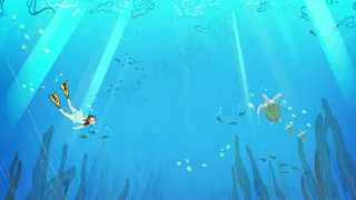 夏日清凉潜泳海底美景