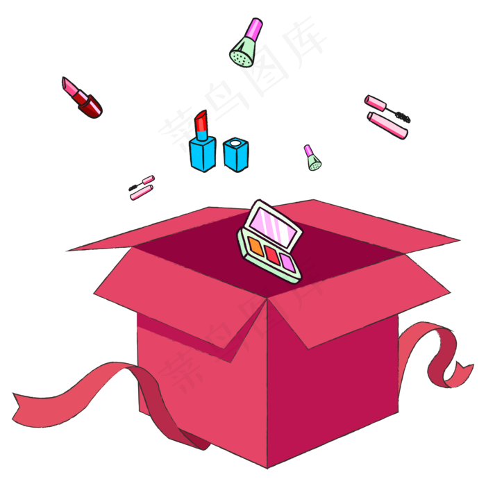 妇女节矢量装饰礼物元素,免抠元素