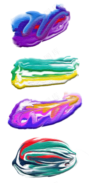 彩色油画笔刷 彩色油画笔刷