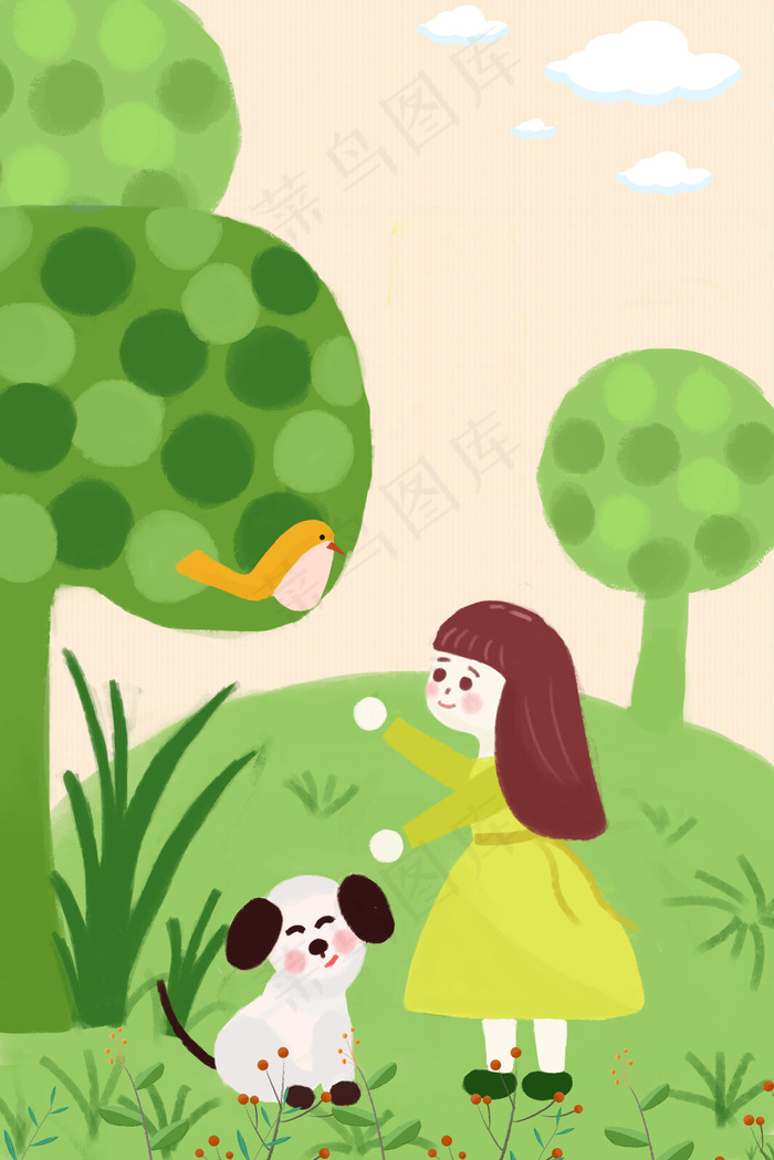 二十四节气可爱插画