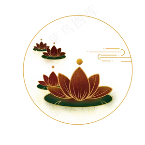 中元节荷花灯,免抠元素