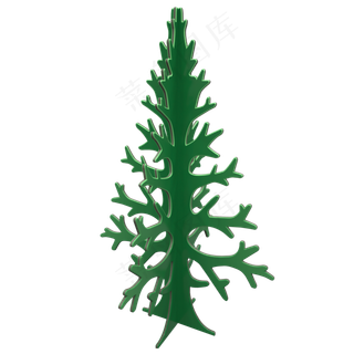 扁平风格节日圣诞树,免抠元素