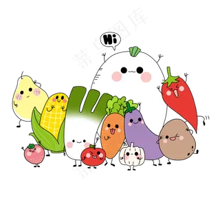 拟人水果蔬菜