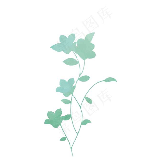 春天植物(2000X2000(DPI:300))psd模版下载