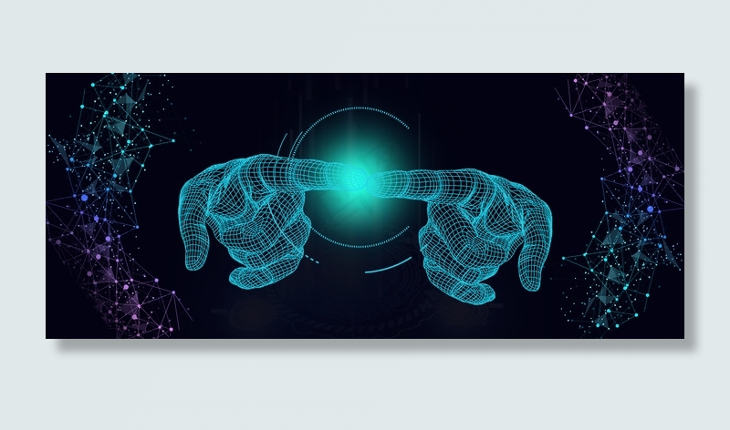 科技风智能AI时代绿色banner海报