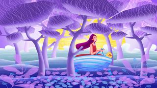 探险少女的飞船之旅