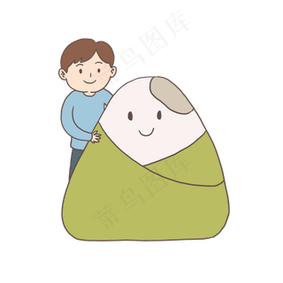 端午节吃粽子包粽子免抠元素下载