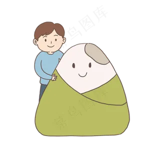 端午节吃粽子包粽子免抠元素下载