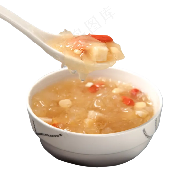 银耳杏仁羹,免抠元素(2000*2000px 300 dpi )psd模版下载