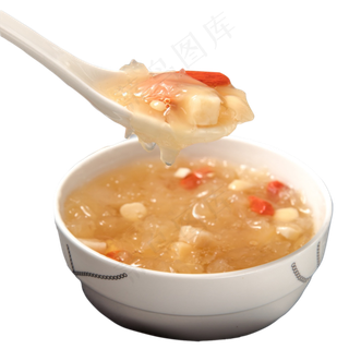 银耳杏仁羹,免抠元素