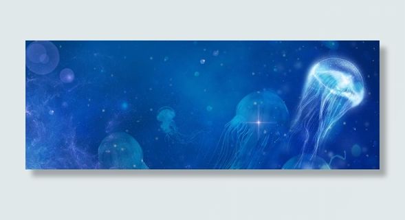 创意合成唯美水母