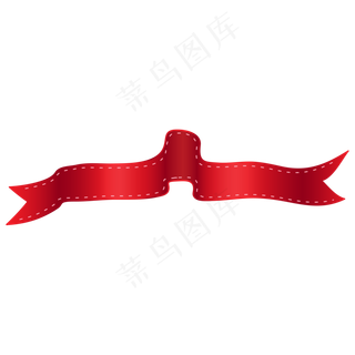 扁平化丝带横幅丝带飘逸,免抠元素