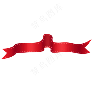 扁平化丝带横幅丝带飘逸,免抠元素