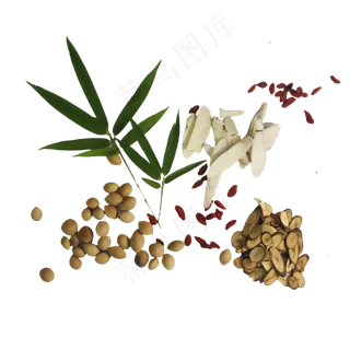 养生中药药材组合,免抠元素