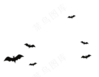 黑色蝙蝠,免抠元素 黑色蝙蝠,免抠元素