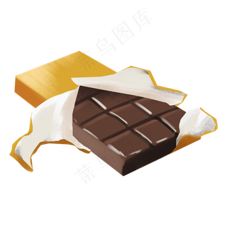 情人节卡通手绘甜品之拆开包装的