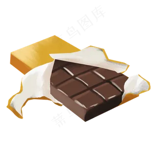 情人节卡通手绘甜品之拆开包装的