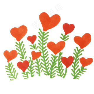 情人节爱心花免扣素材