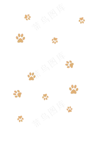 创意可爱狗狗爪子漂浮,免抠元素