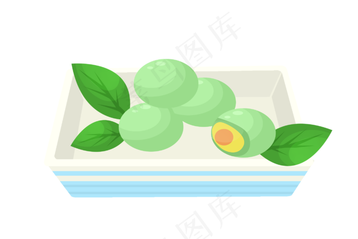 清明节传统美食青团(3000X2000(DPI:300))psd模版下载
