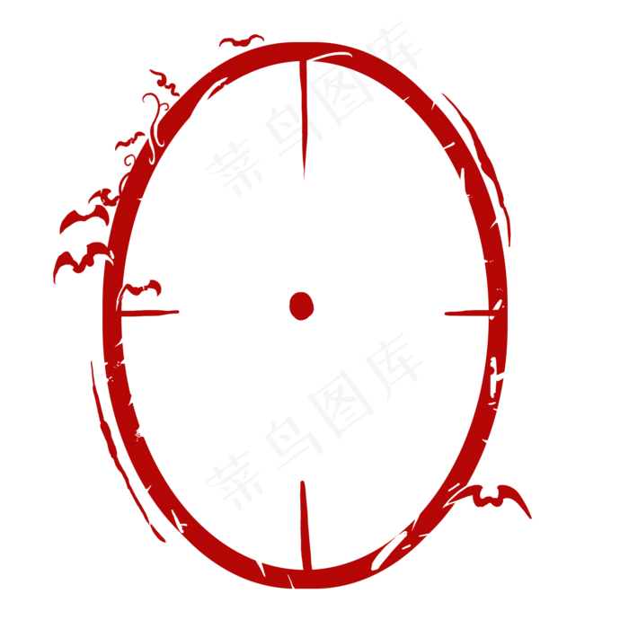 印章印泥朱砂中国红二十六(2000X2000(DPI:300))psd模版下载