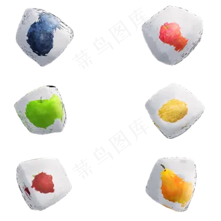立体水果冰块套图png图