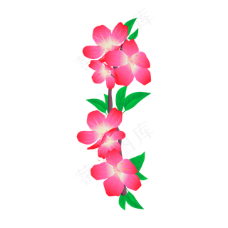 矢量免扣卡通花朵