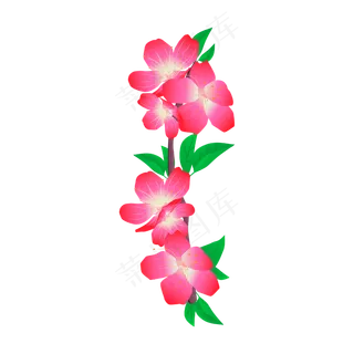 矢量免扣卡通花朵