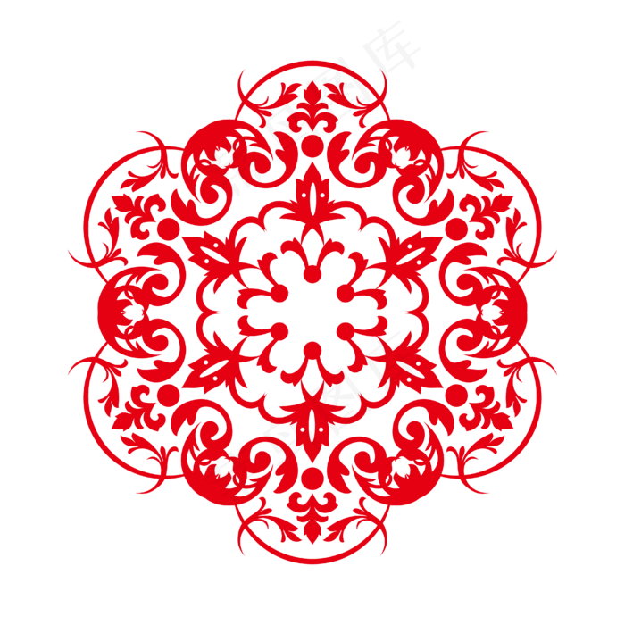 复古底纹怀旧中国风团花底纹